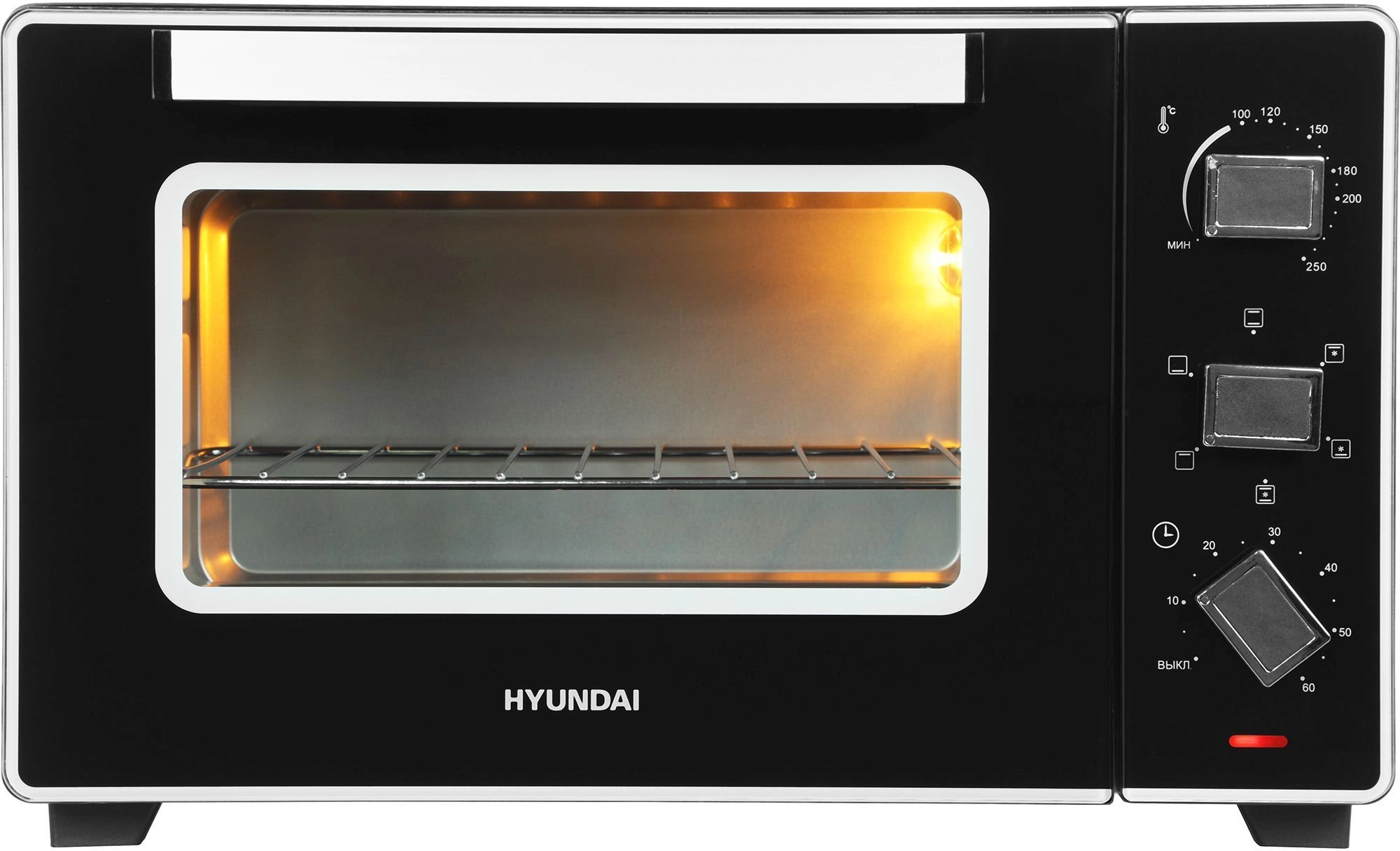Мини-печь Hyundai MIO-HY093 черный