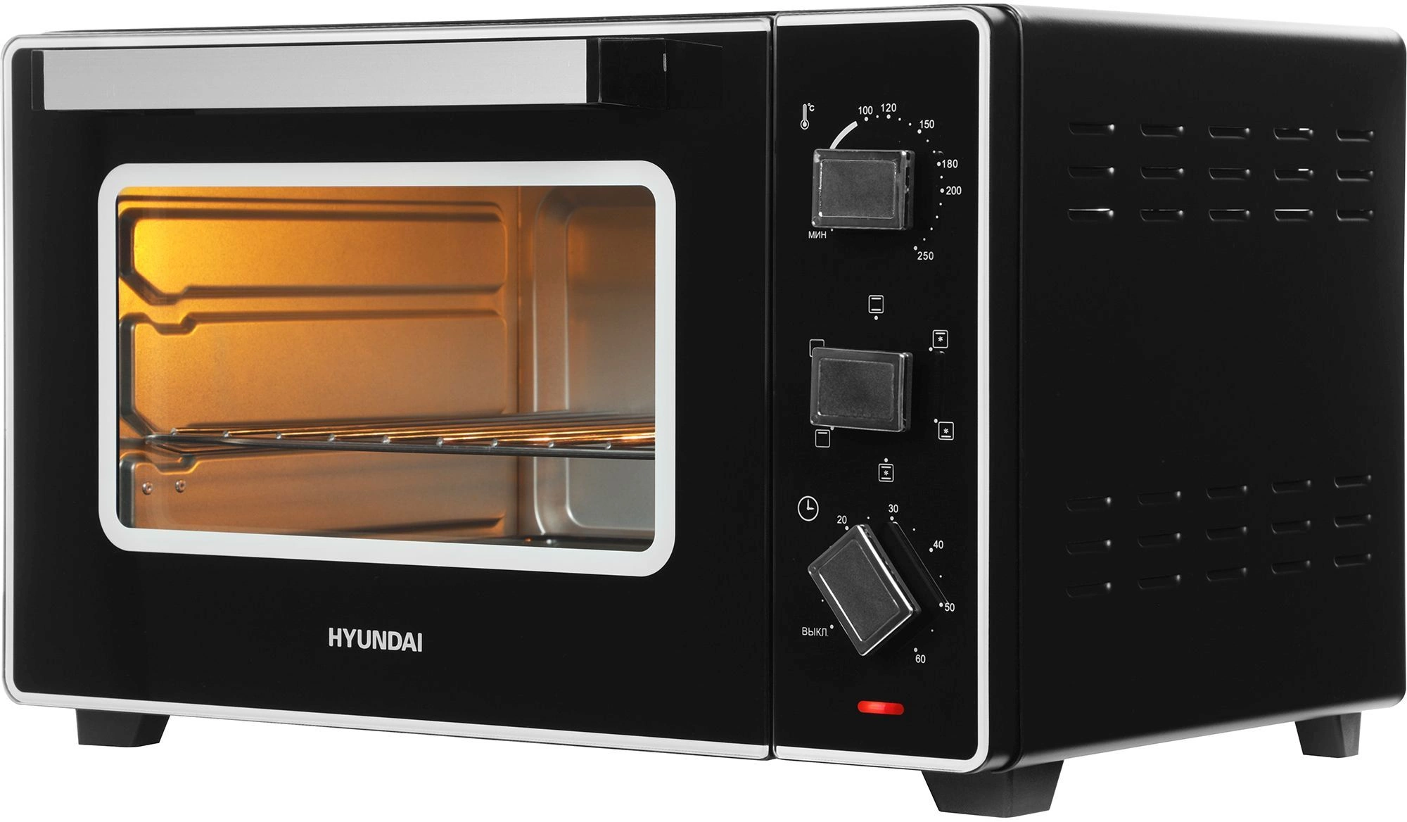 Мини-печь Hyundai MIO-HY093 черный
