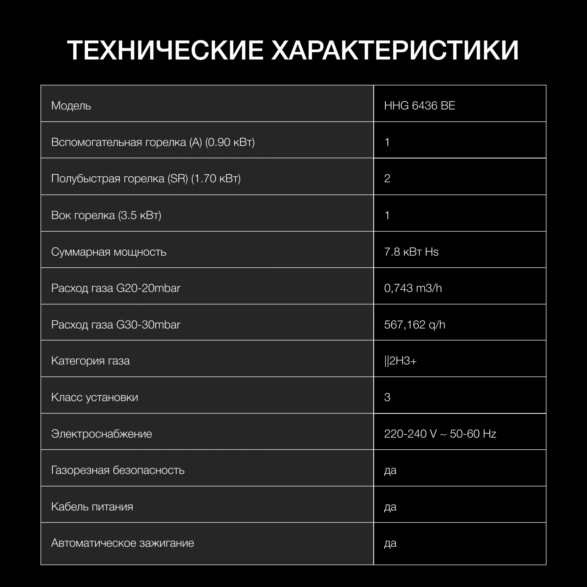 Газовая варочная поверхность Hyundai HHG 6436 BE бежевый