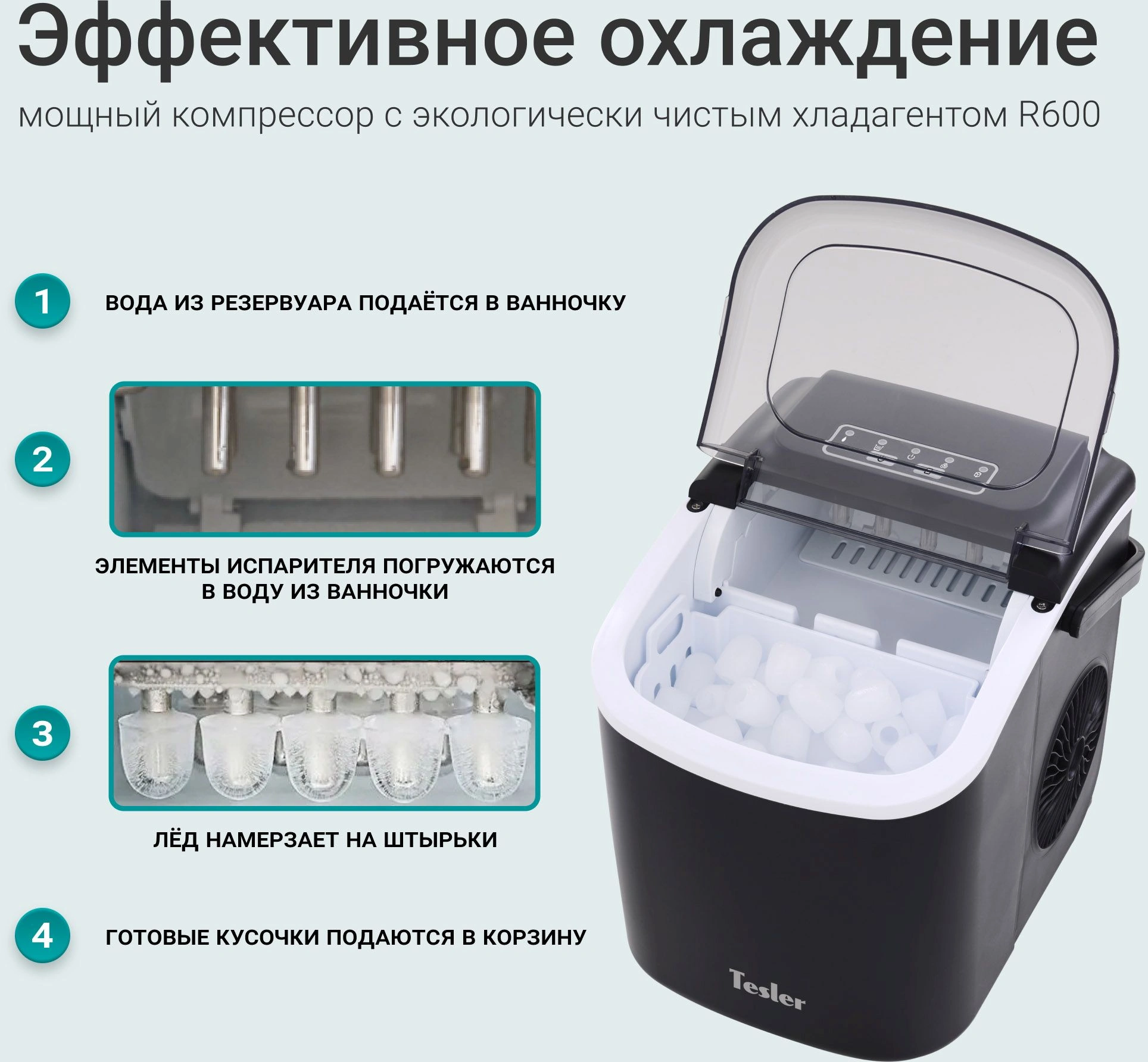 Ледогенератор Tesler ICM-1201 черный