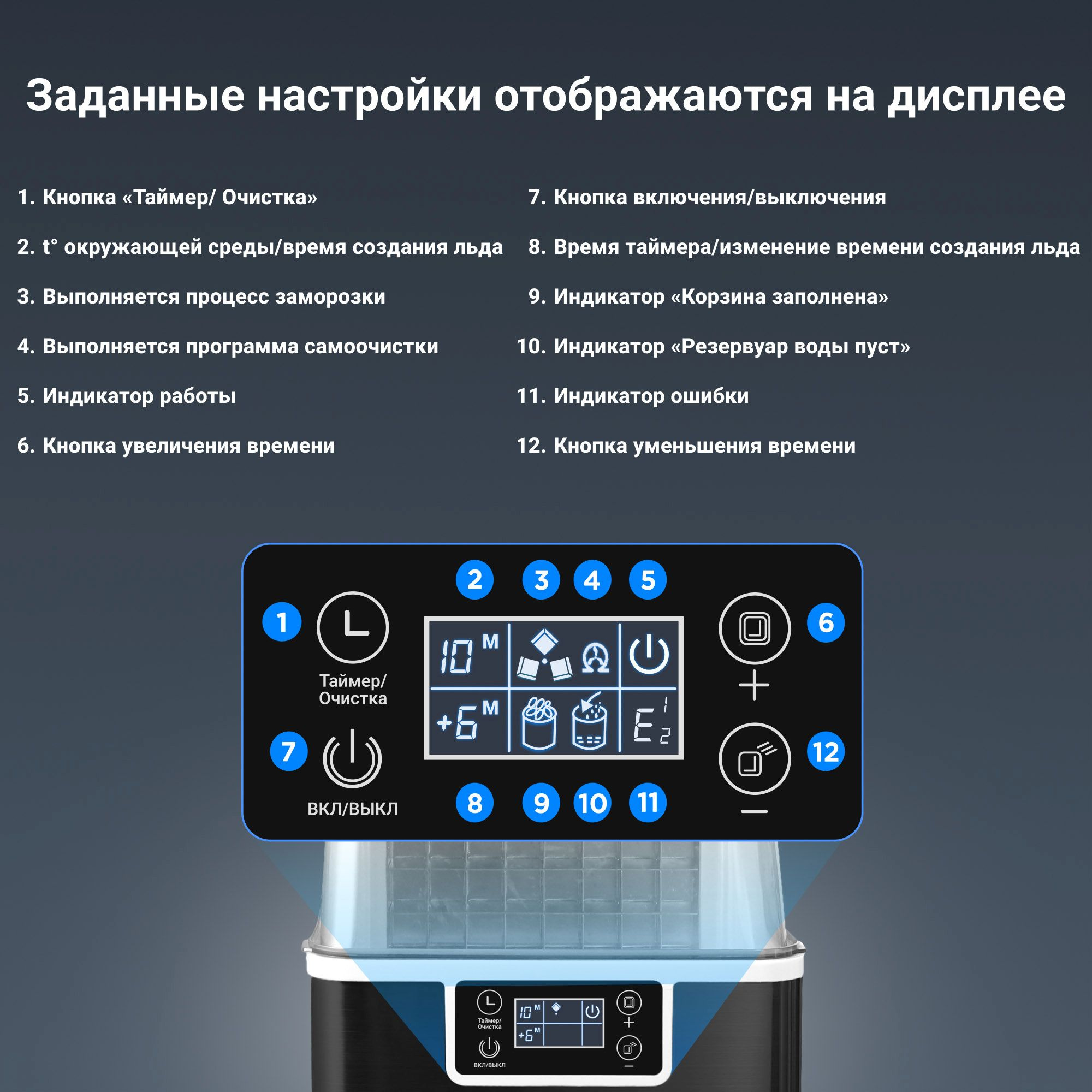 Ледогенератор Tesler ICM-2001 серый