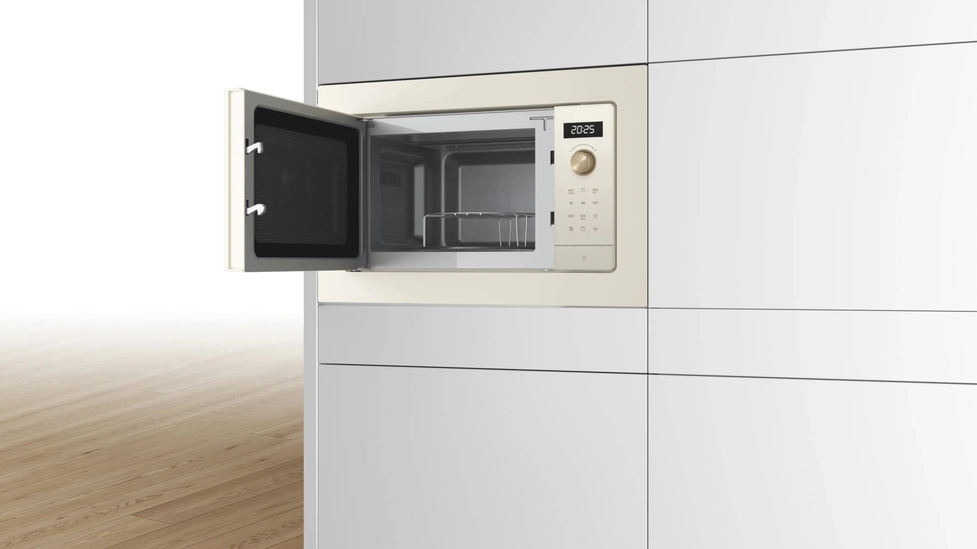 Встраиваемая микроволновая печь Bosch BEL653MP3 жемчужно-белый