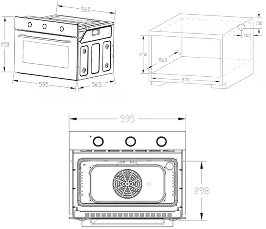 Духовой шкаф Nordfrost HM 5060 B черный