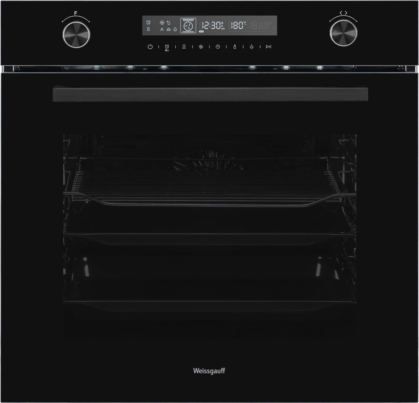 Духовой шкаф Weissgauff EOM 751 PDB Black Edition черный (431584)
