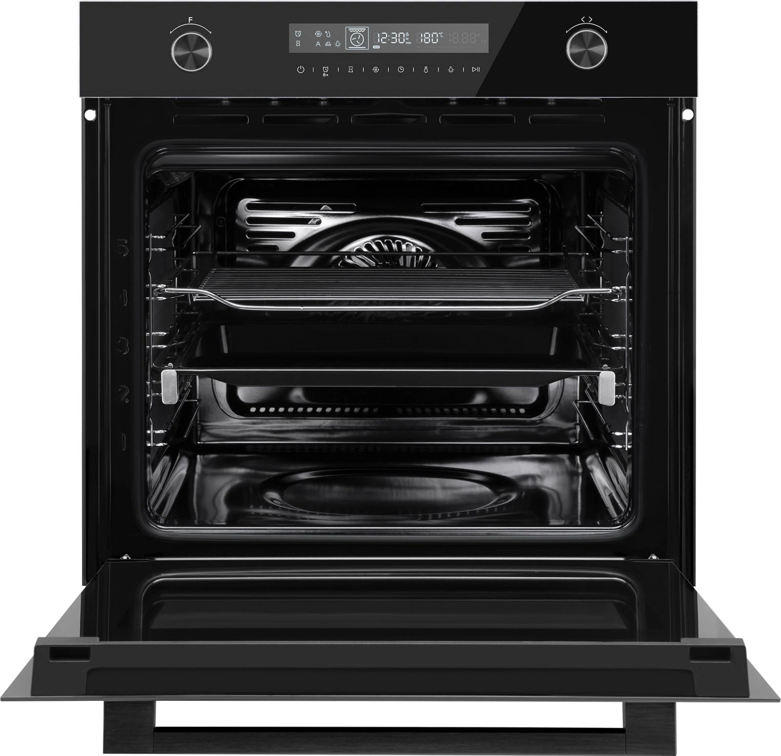Духовой шкаф Weissgauff EOM 751 PDB Black Edition черный (431584)