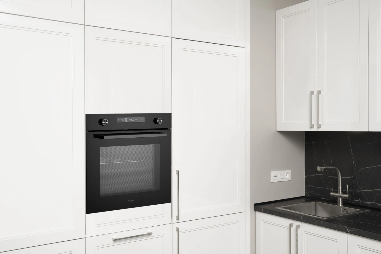 Духовой шкаф Weissgauff EOM 751 PDB Black Edition черный (431584)