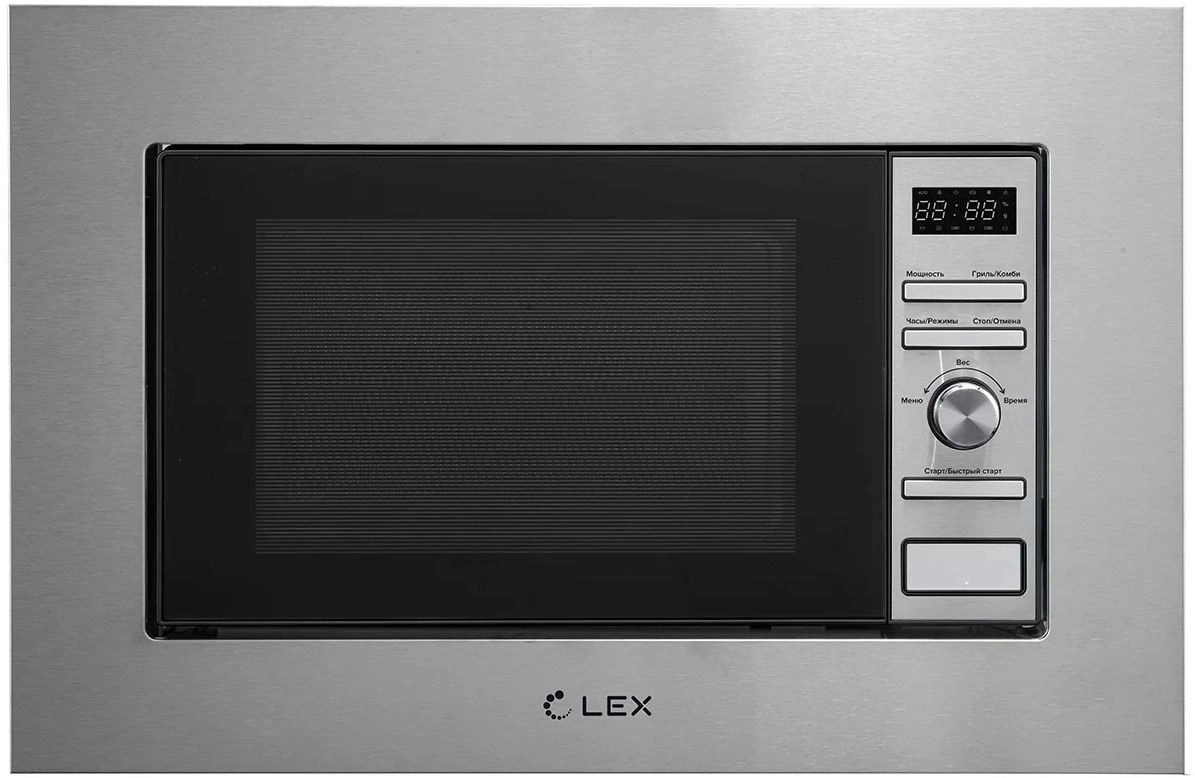 Встраиваемая микроволновая печь Lex Bimo 20.05 INOX нержавеющая сталь (chga100005)