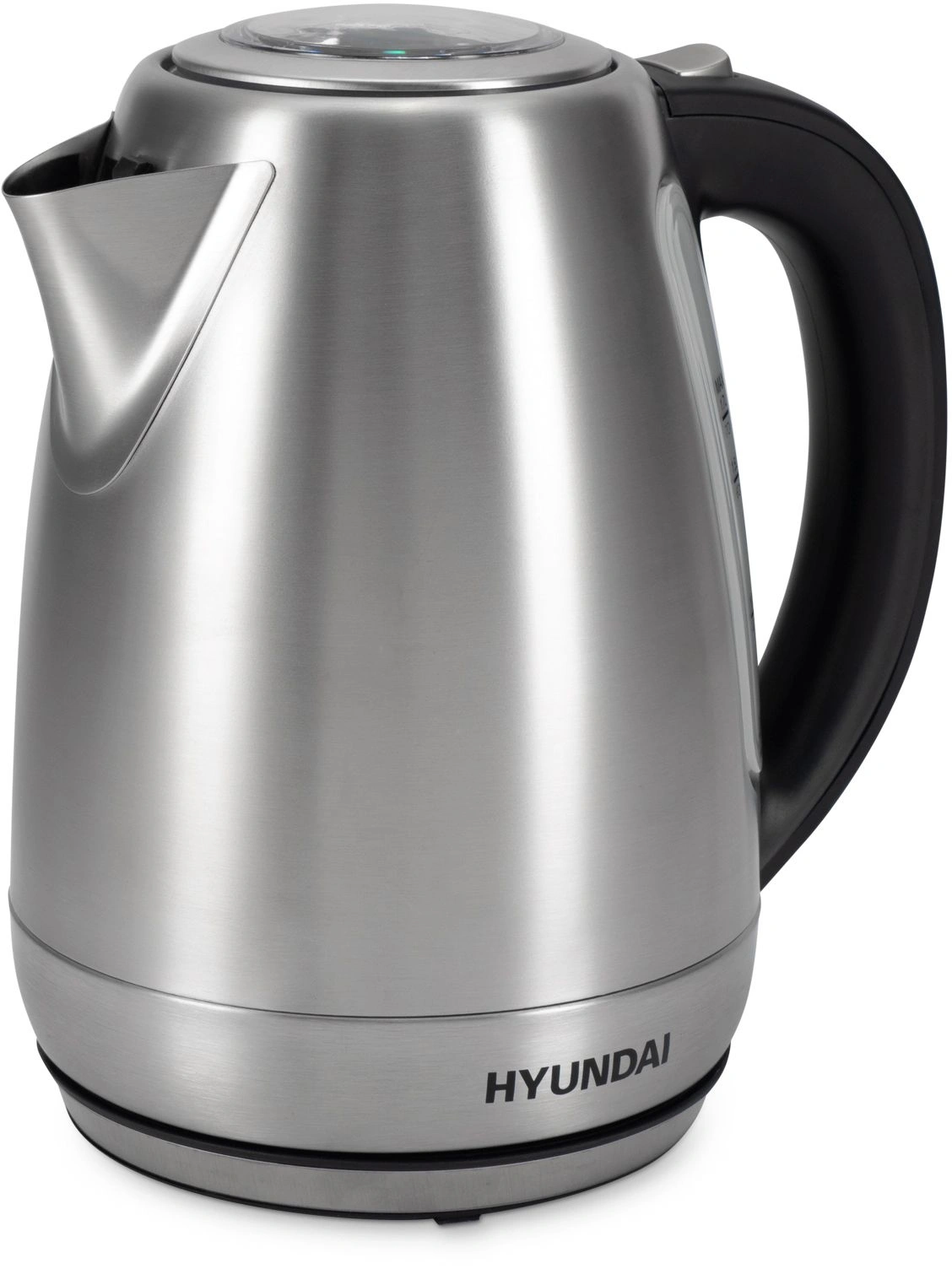 Чайник электрический Hyundai HYK-S8408 серебристый матовый/черный, металл