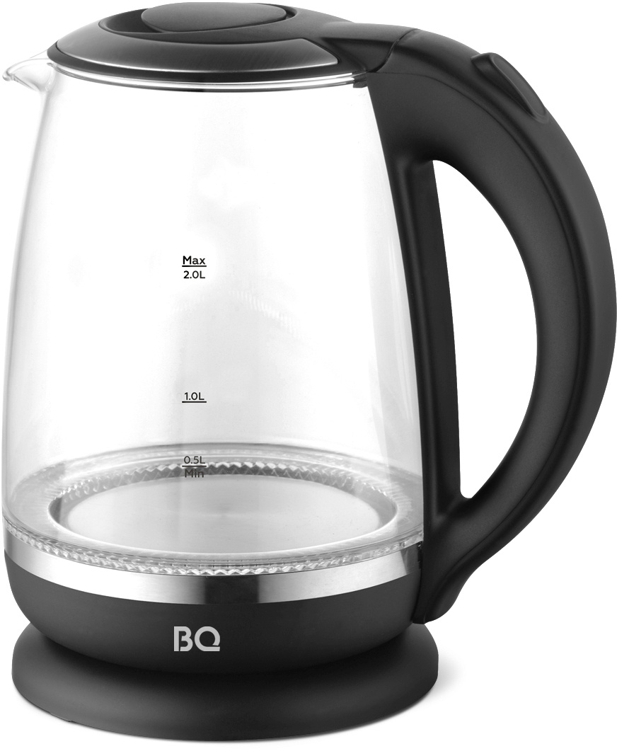Чайник электрический BQ KT2049G черный, стекло