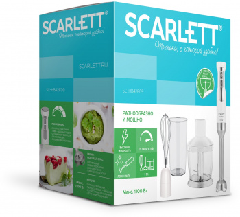 Блендер погружной Scarlett SC-HB42F09 белый