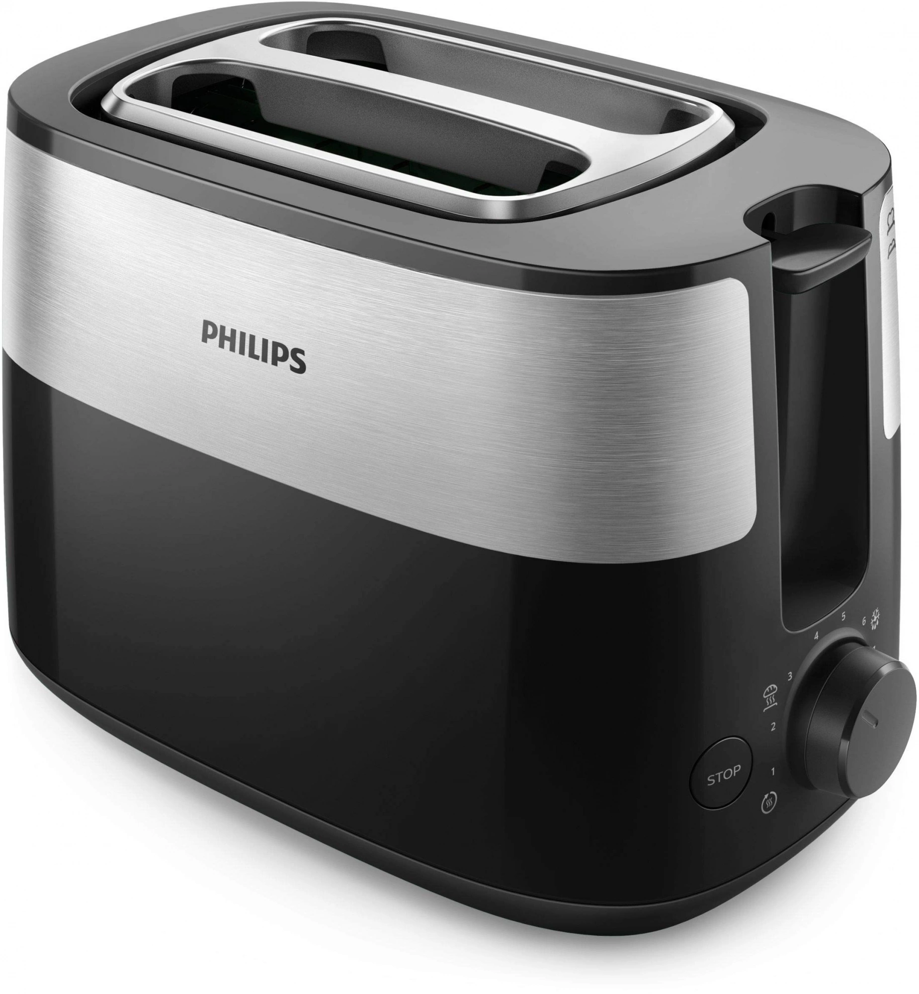 Тостер Philips HD2517/90 черный/серебристый
