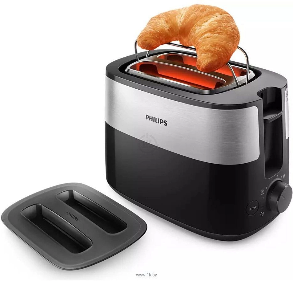 Тостер Philips HD2517/90 черный/серебристый