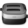Тостер Philips HD2517/90 черный/серебристый