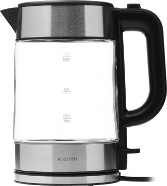 Чайник электрический Xiaomi Electric Glass Kettle RU прозрачный/черный, стекло (BHR7490RU)