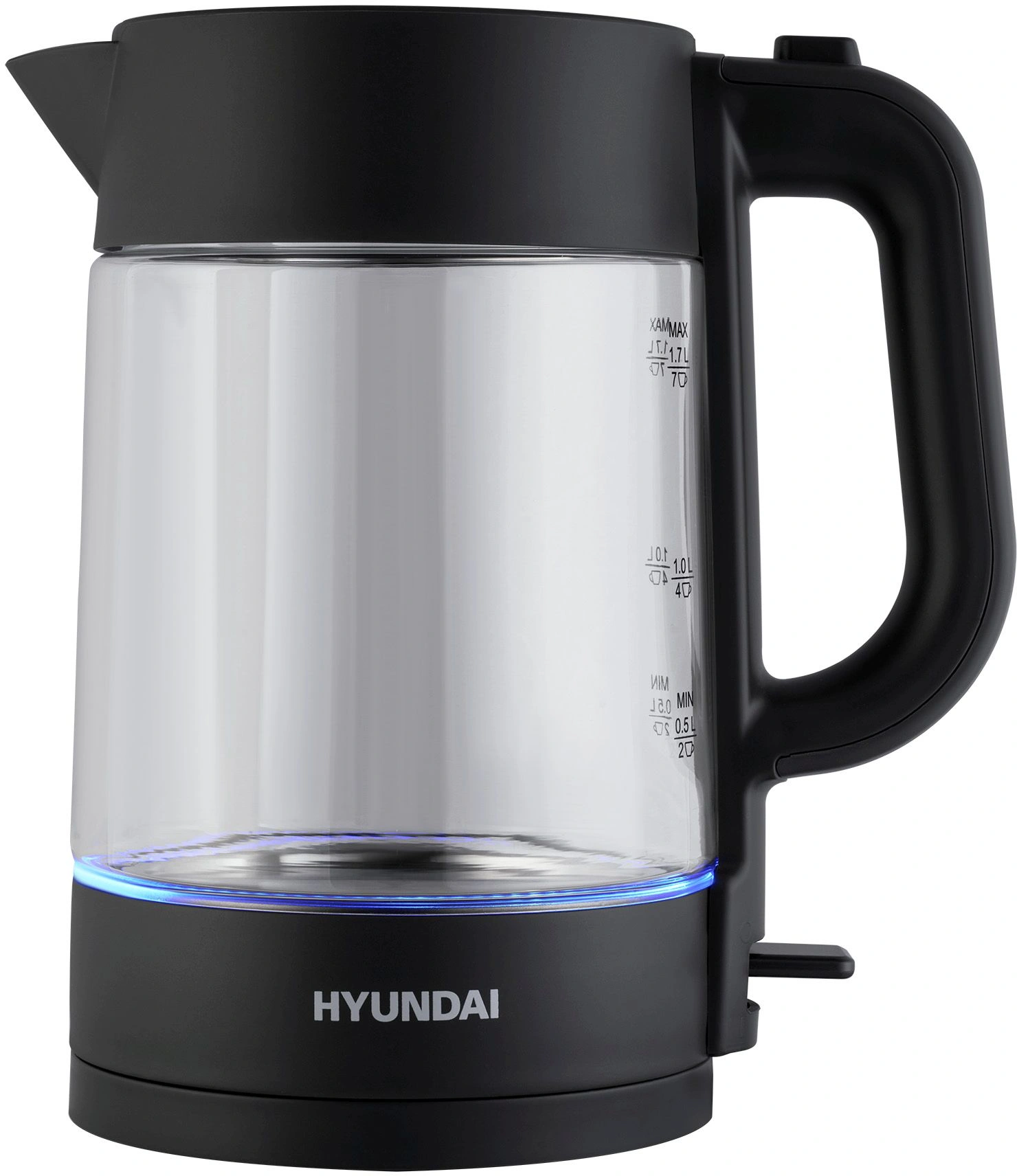 Чайник электрический Hyundai HYK-G7707 графит, стекло