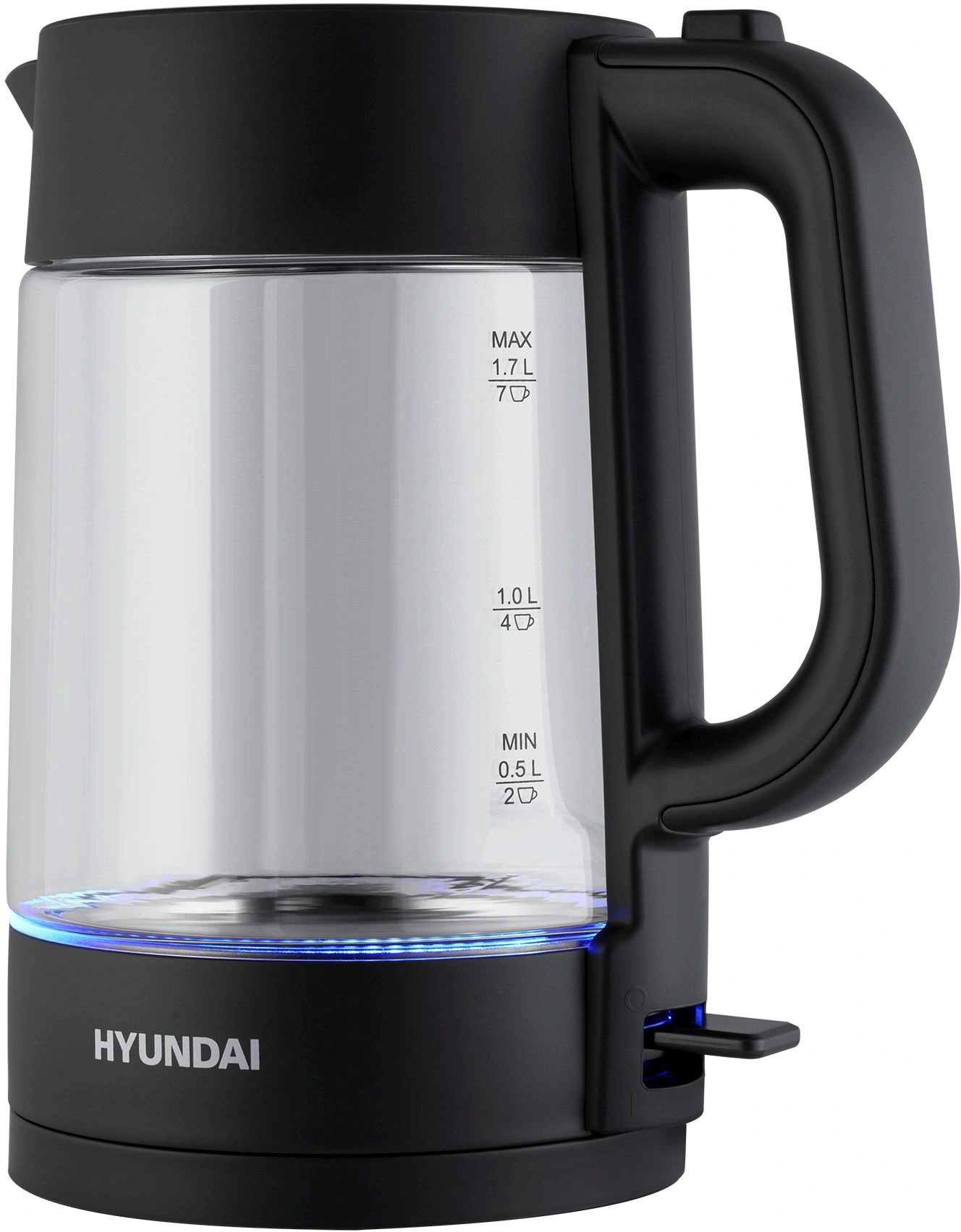 Чайник электрический Hyundai HYK-G7707 графит, стекло