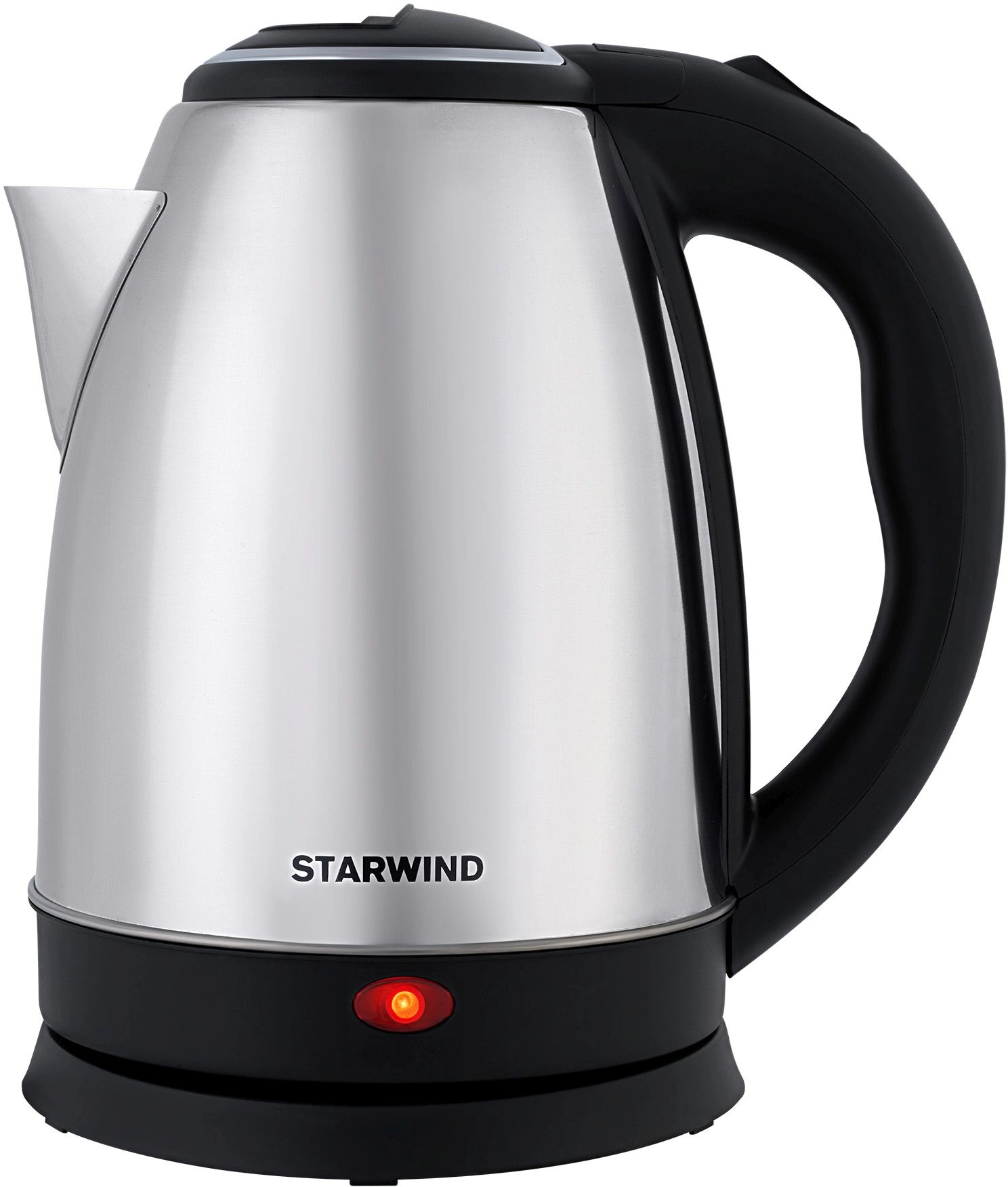 Чайник электрический Starwind SKS1771 серебристый/черный, металл