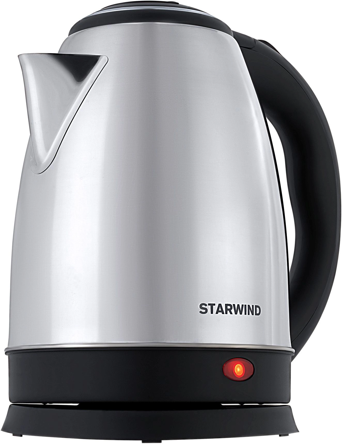 Чайник электрический Starwind SKS1771 серебристый/черный, металл