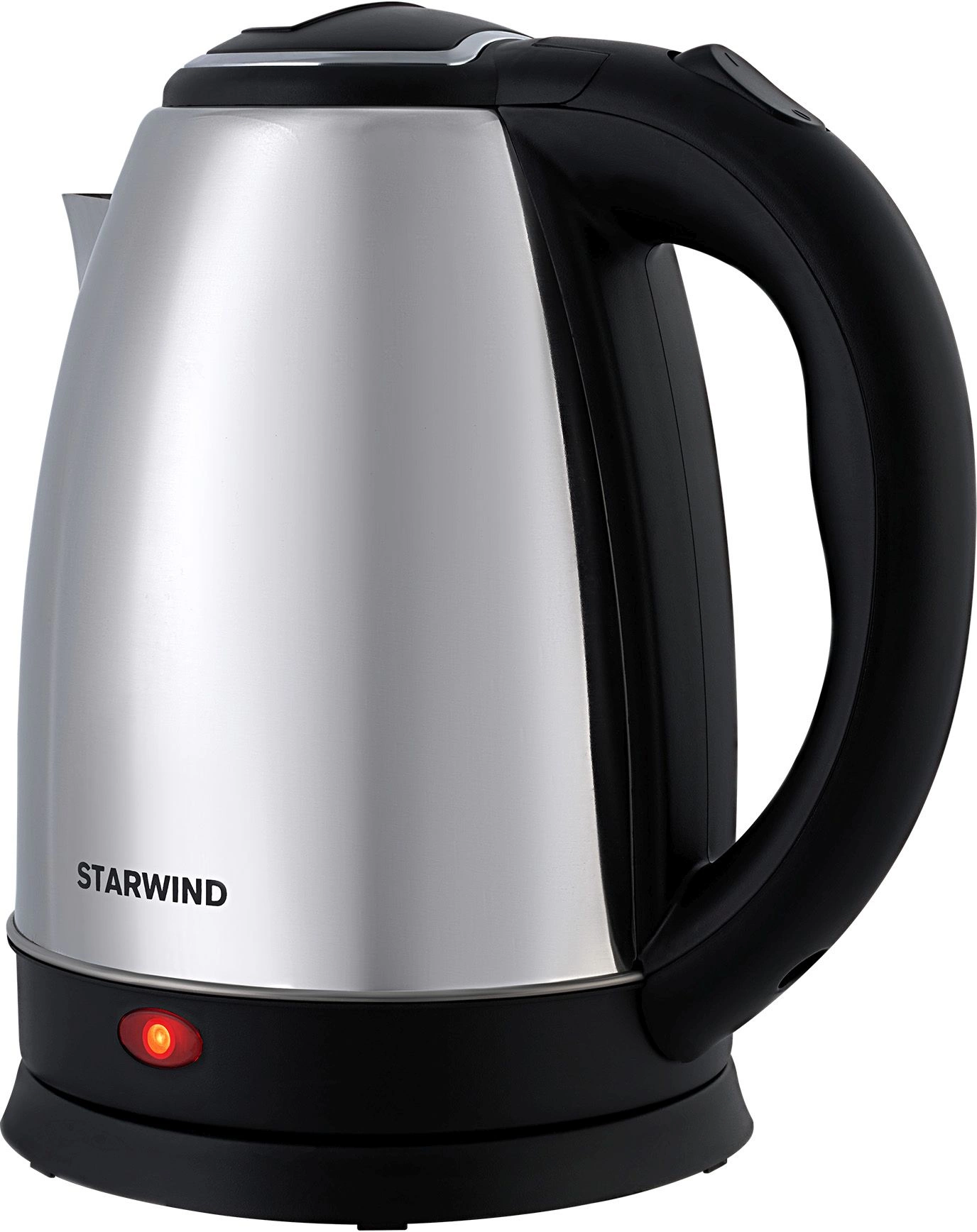 Чайник электрический Starwind SKS1771 серебристый/черный, металл