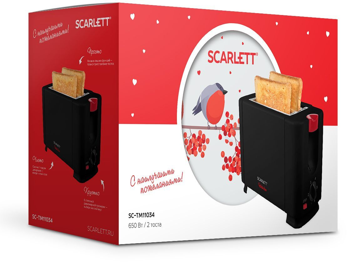 Тостер Scarlett SC-TM11034 черный