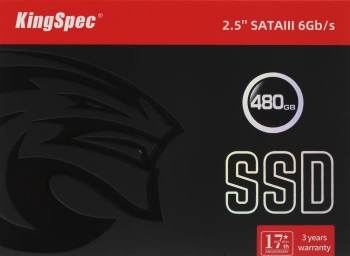 Твердотельный накопитель Kingspec 480ГБ, 2.5", SATA-III, SATA P4-480