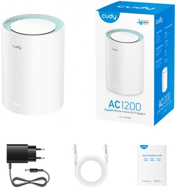 Бесшовный Mesh роутер Cudy M1300 белый (m1300(1-pack))