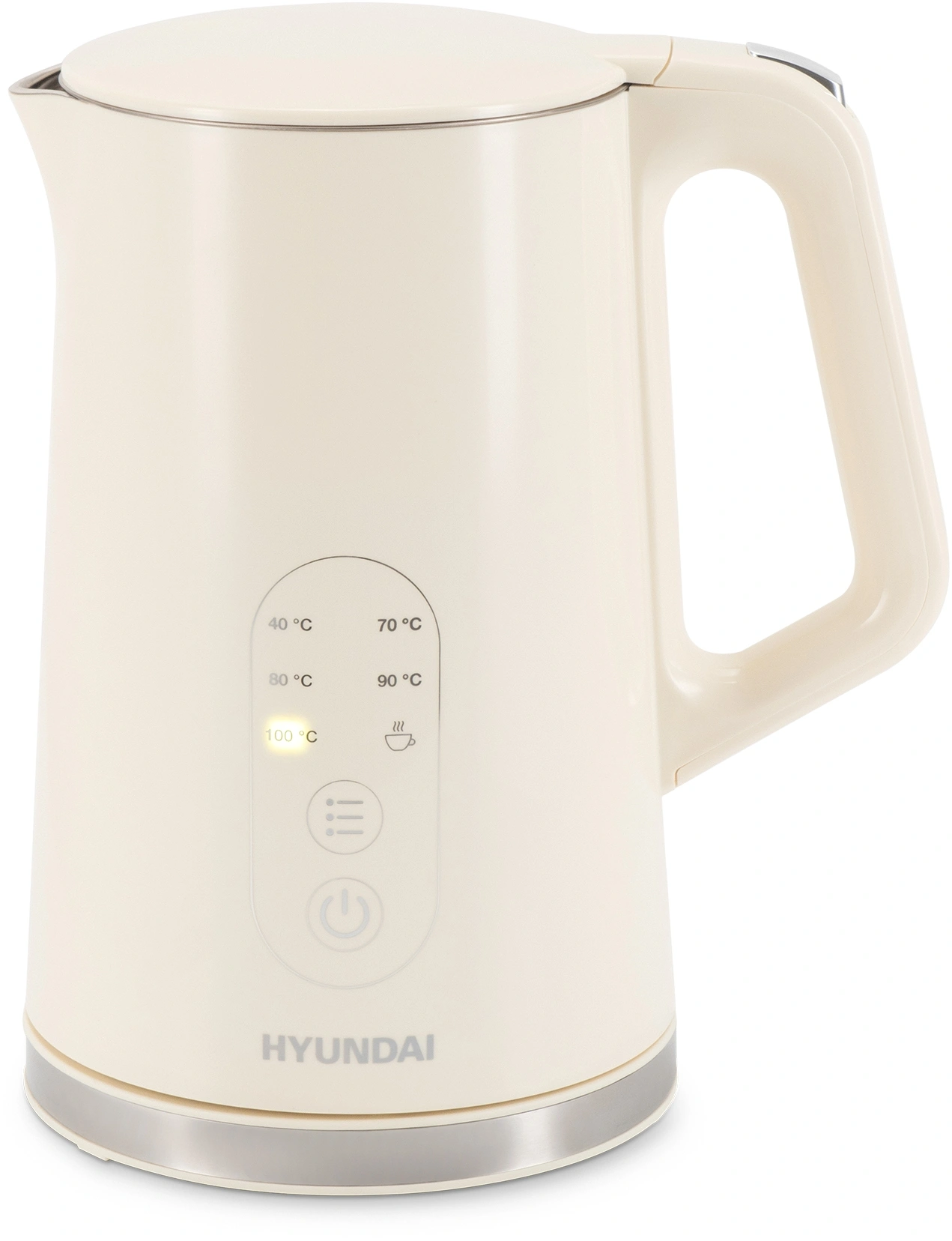 Чайник электрический Hyundai HYK-S3605 кремовый, металл