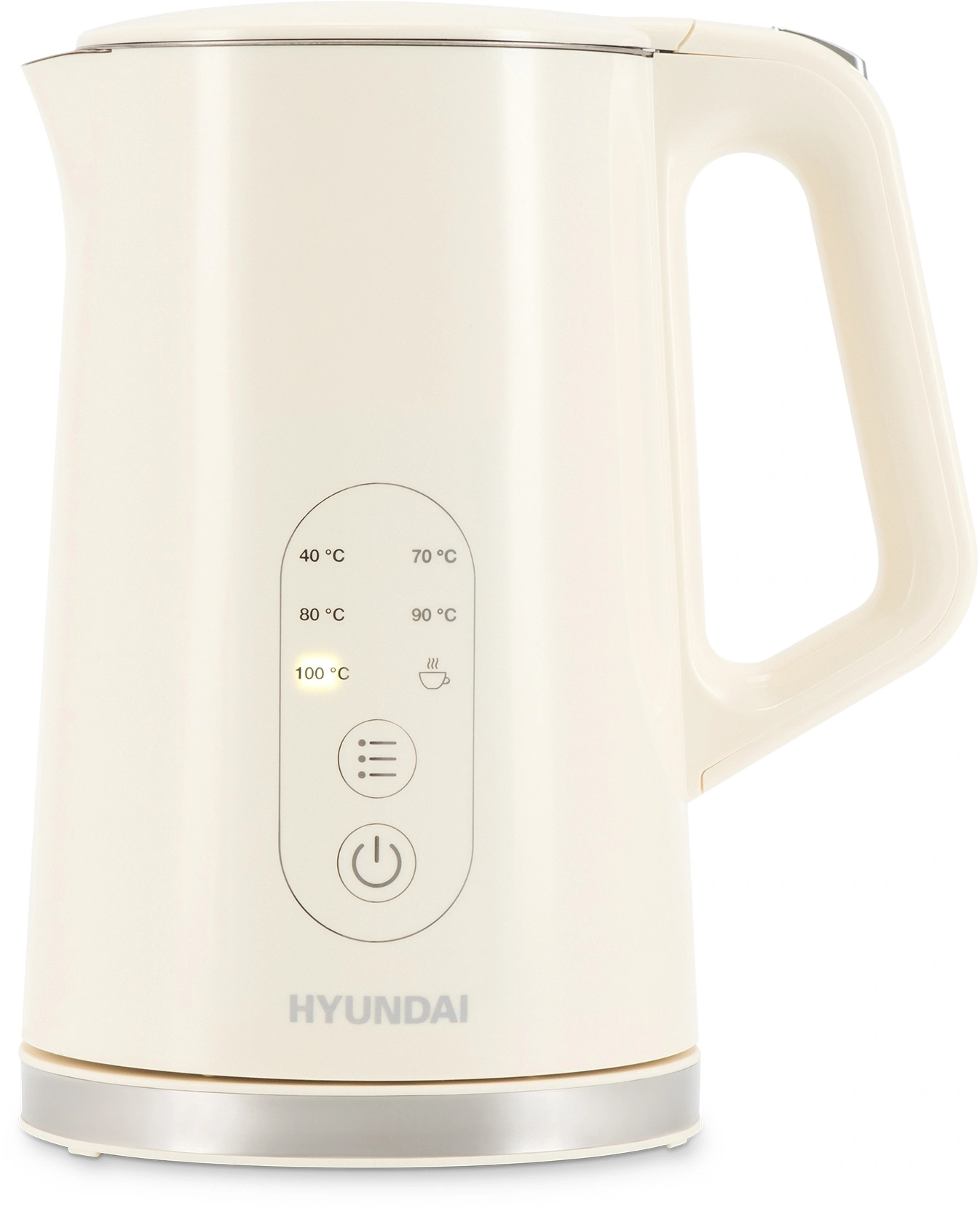 Чайник электрический Hyundai HYK-S3605 кремовый, металл