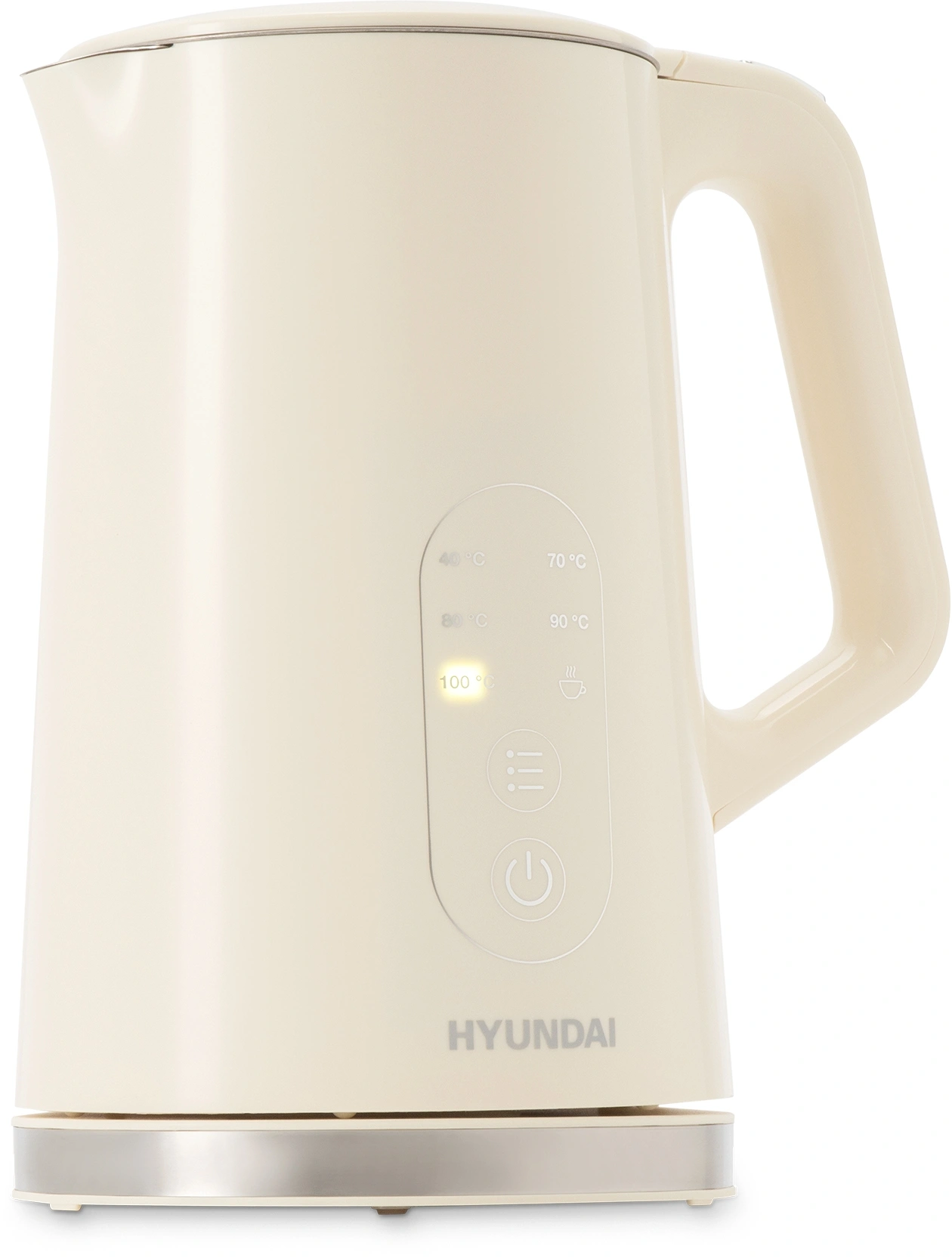 Чайник электрический Hyundai HYK-S3605 кремовый, металл