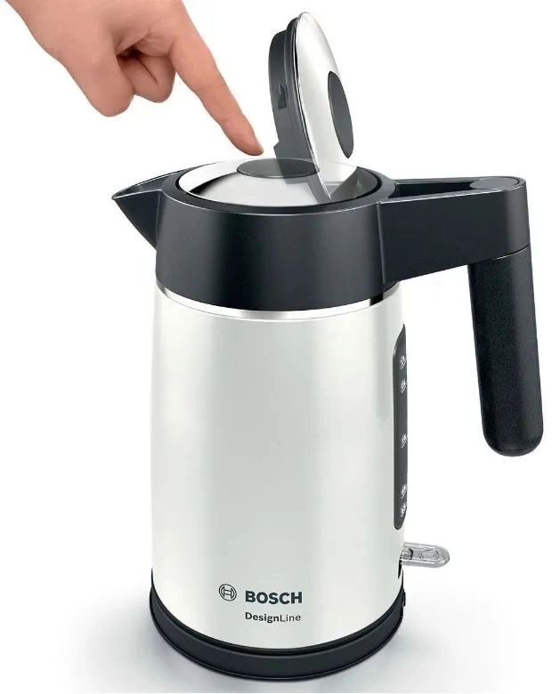 Чайник электрический Bosch TWK5P471 серый/черный, металл