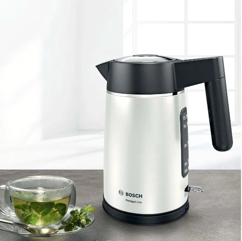 Чайник электрический Bosch TWK5P471 серый/черный, металл