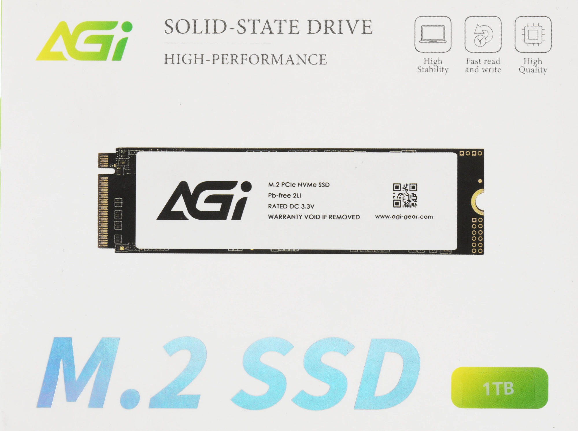 Твердотельный накопитель AGi AI298 1024ГБ, M.2 2280, PCIe 3.0 x4, M.2 AGI1T0GIMAI298-CB
