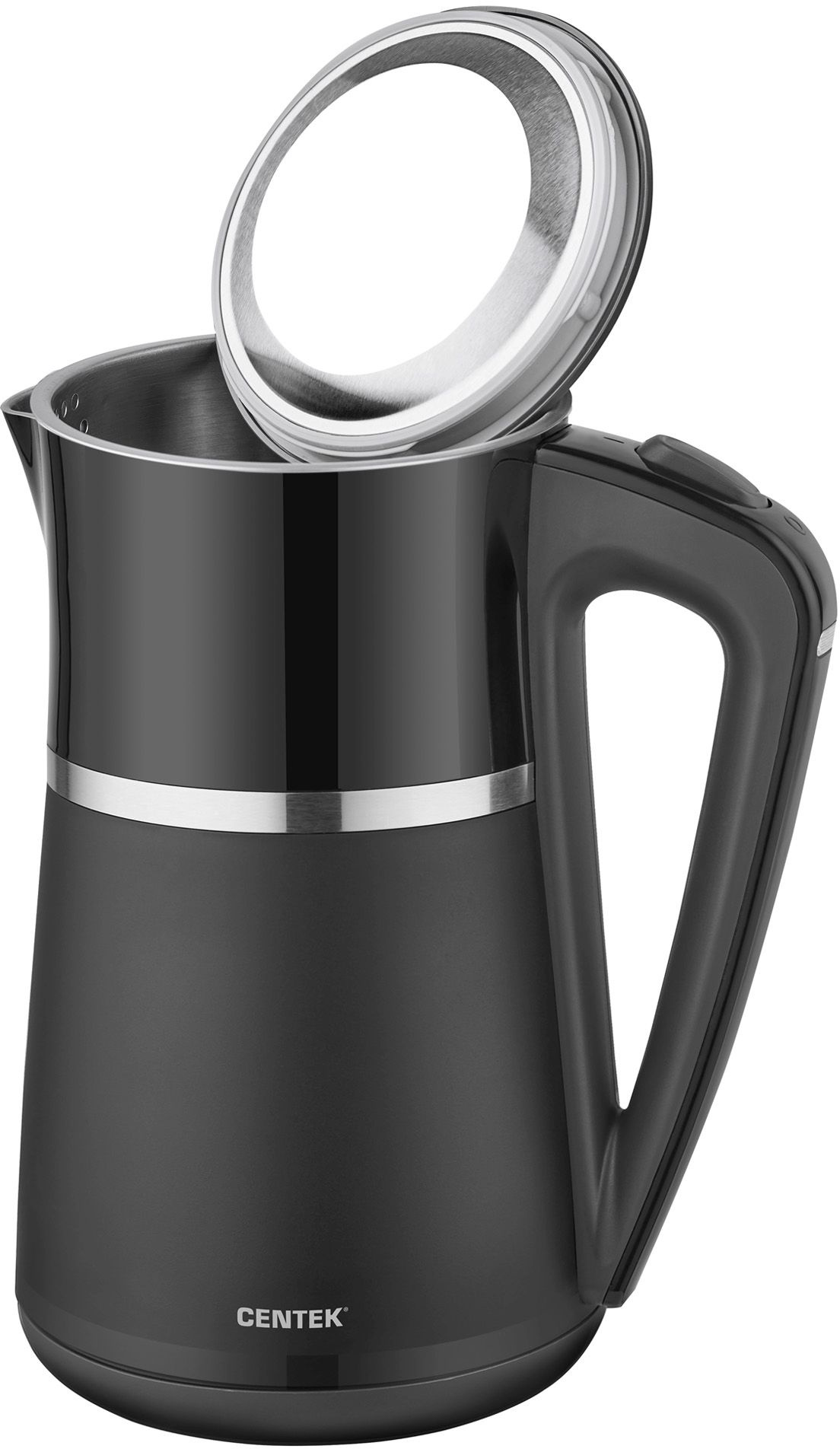 Чайник электрический Centek CT-0028 черный, пластик (CT-0028 BLACK)