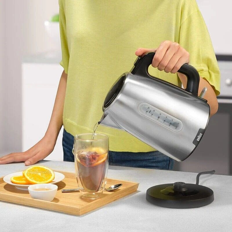 Чайник электрический Braun WK1500BK черный/нержавеющая сталь, металл