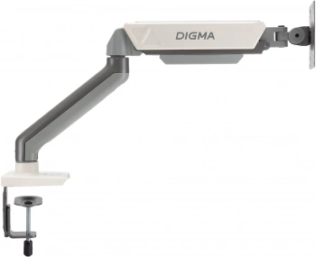 Кронштейн для монитора Digma D-MM101, крепление к столешнице, поворот и наклон, серый