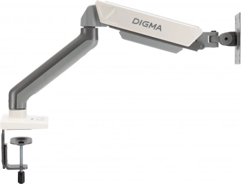 Кронштейн для монитора Digma D-MM101, крепление к столешнице, поворот и наклон, серый