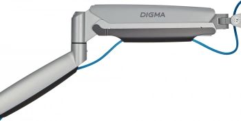 Кронштейн для монитора Digma D-MM302D, крепление к столешнице, поворот и наклон, серый