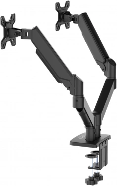 Кронштейн для монитора Buro BU-M12, крепление к столешнице, поворот и наклон, черный