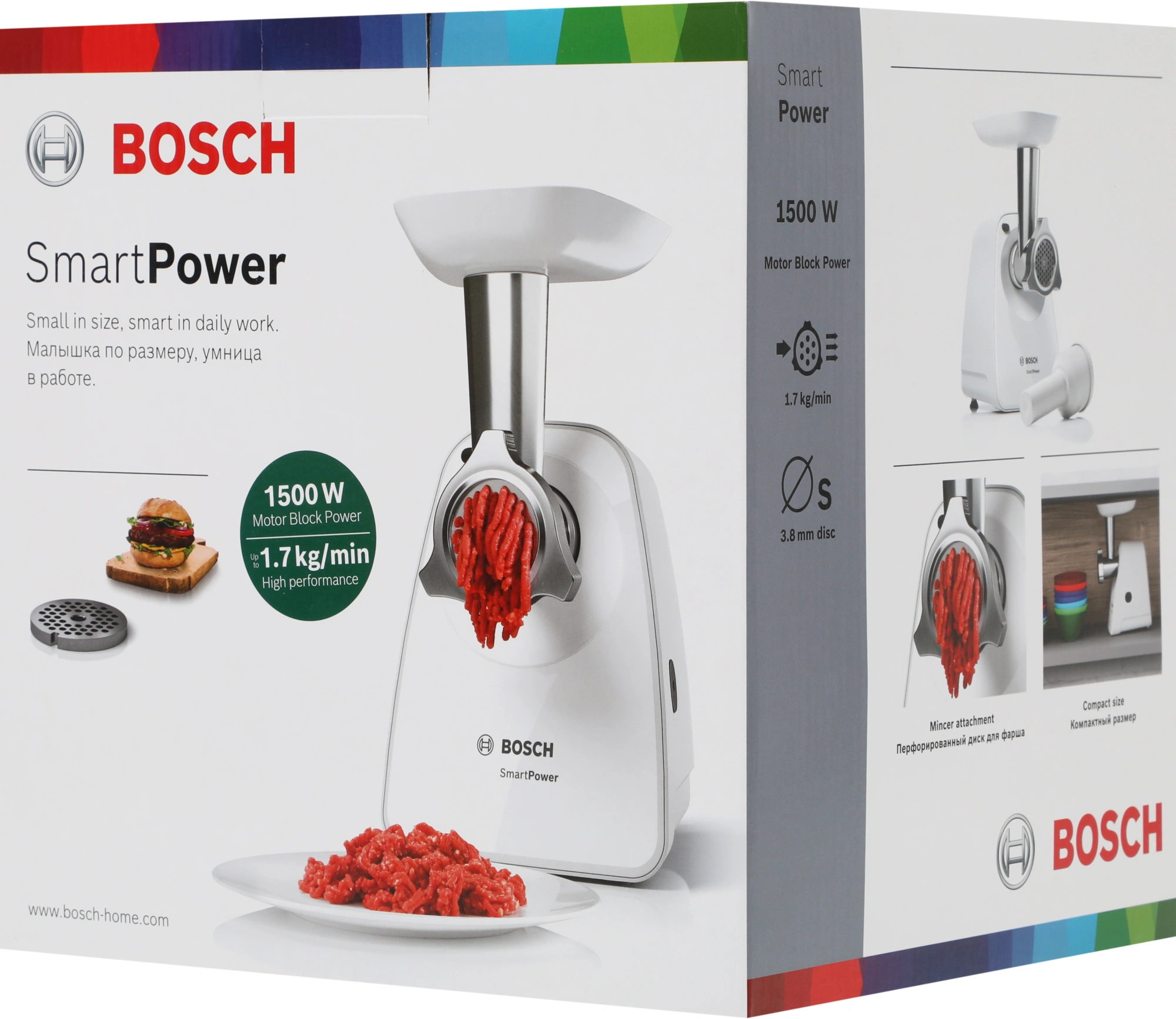 Мясорубка Bosch Smart Power MFW2500W белый