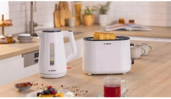 Чайник электрический Bosch TWK1M121 белый, пластик