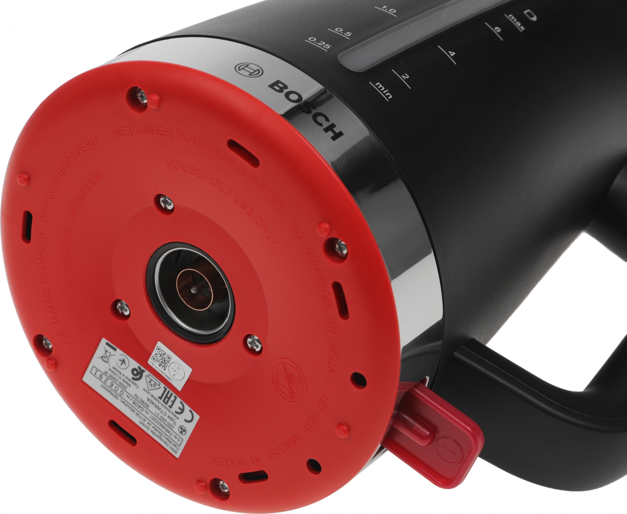 Чайник электрический Bosch TWK4M черный, пластик (TWK4M223)