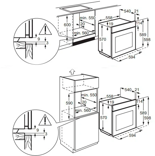 Духовой шкаф Electrolux EOF6P76BX черный
