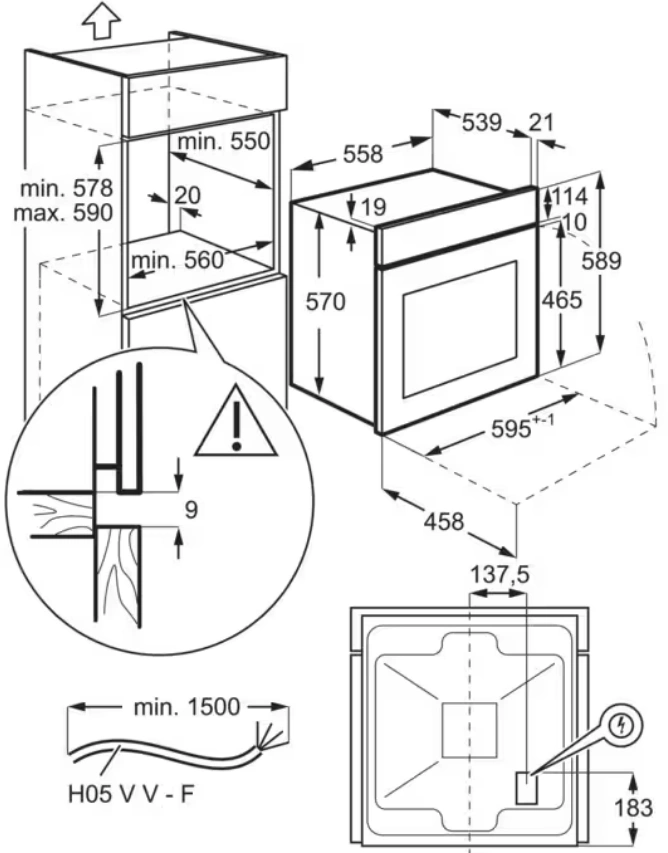 Духовой шкаф Electrolux EOF3H40BW белый