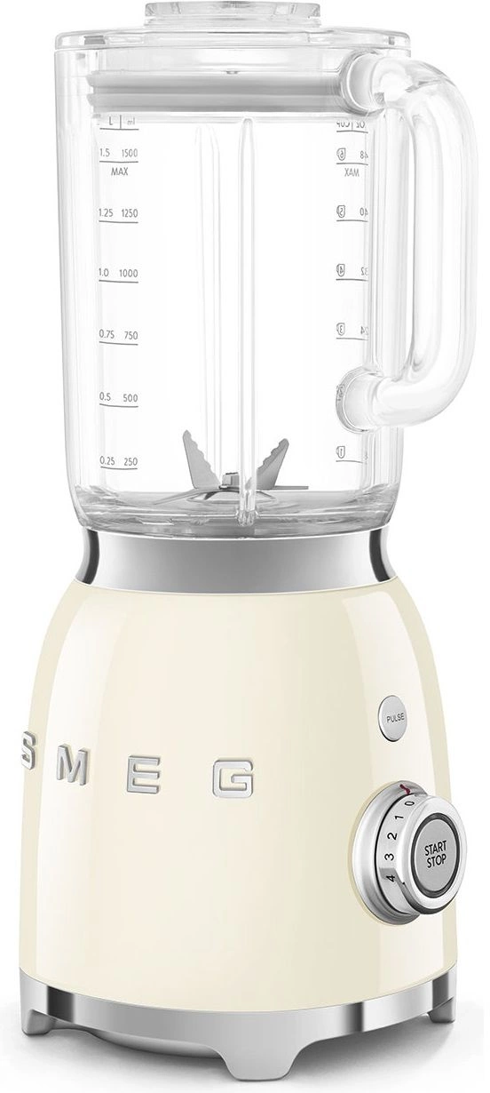 Блендер стационарный Smeg BLF03CREU кремовый/серебристый