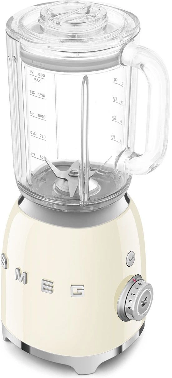 Блендер стационарный Smeg BLF03CREU кремовый/серебристый