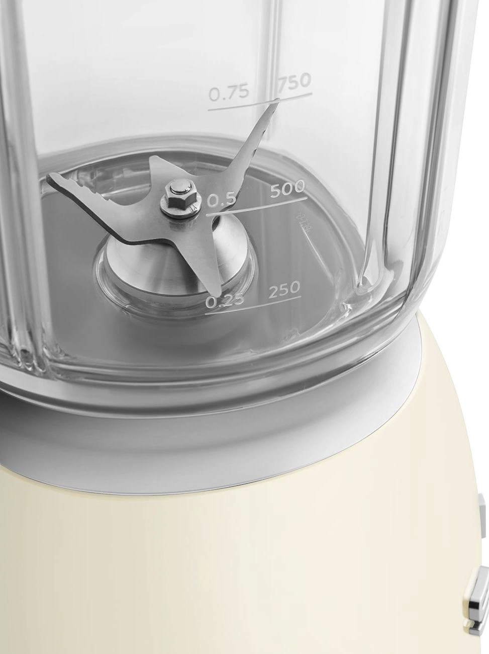 Блендер стационарный Smeg BLF03CREU кремовый/серебристый
