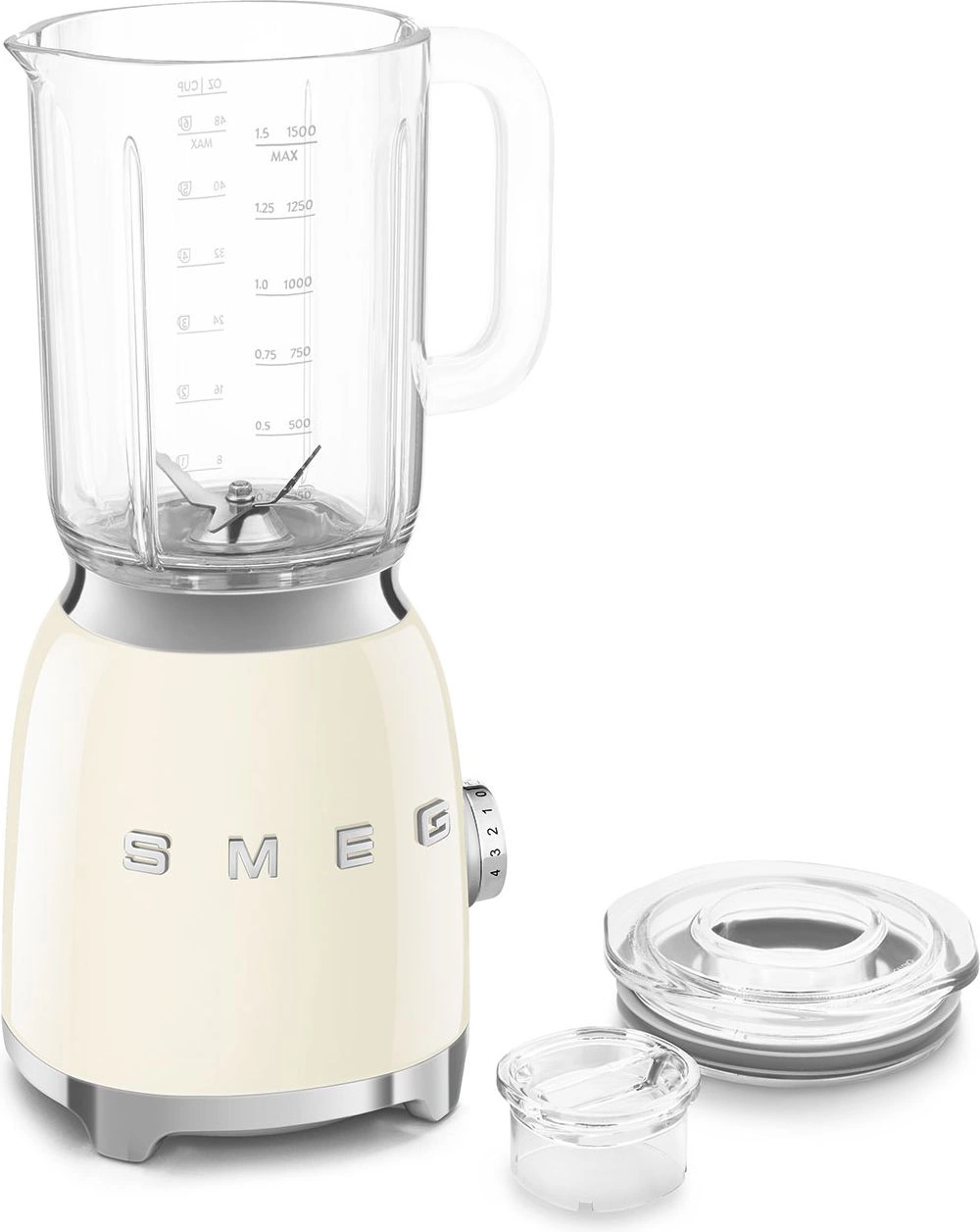 Блендер стационарный Smeg BLF03CREU кремовый/серебристый
