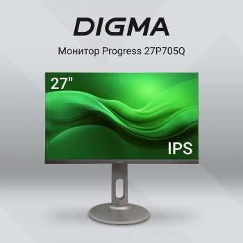 Монитор 27" Digma Progress 27P705Q, 2560х1440, 75 Гц, IPS, черный (dm27sb08)