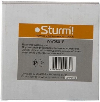 Проволока сварочная Sturm! WW0801F D0.8мм 900гр