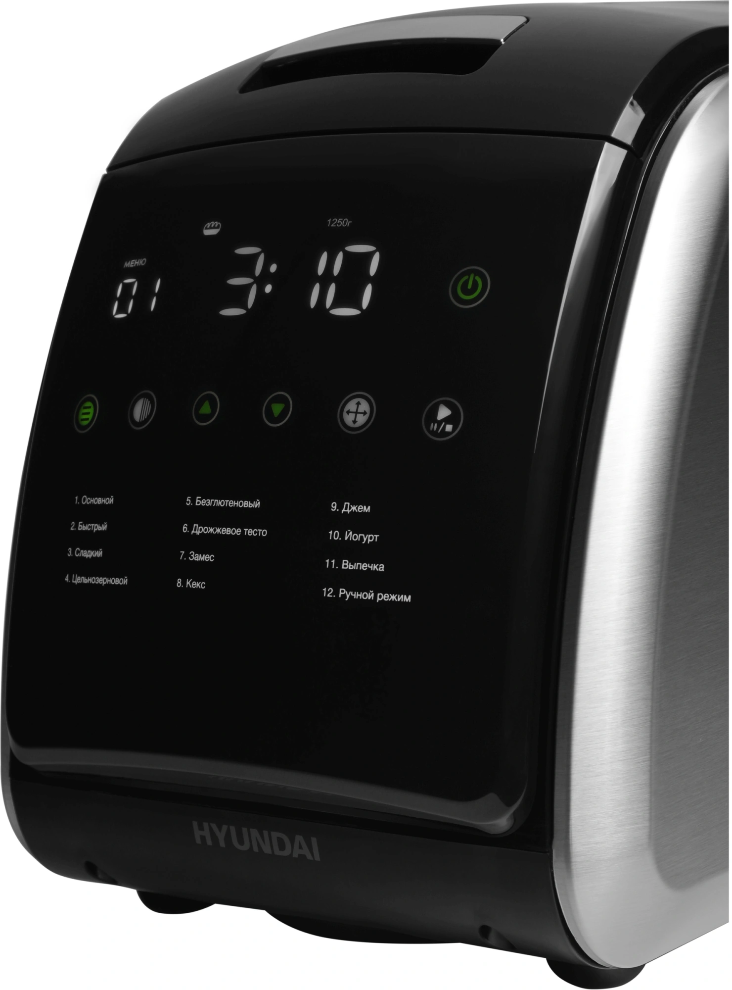 Хлебопечь Hyundai HYBM-5085 черный/серебристый